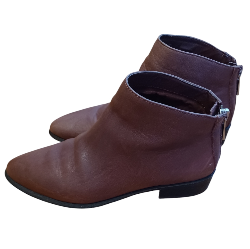 Dolce Vita Mylene Bordeaux Leather Ankel Boots